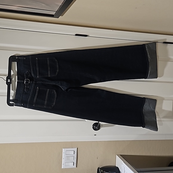 Zara TRF TURNED UP CUFF denim jeans - Picture 4 of 6